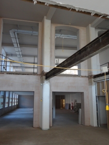 During refurbishment customer reception