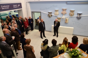 Post refurbishment artwork opens in reception area