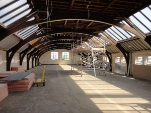 During refurbishment third floor