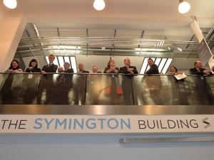 Post refurbishment balcony overlooking reception